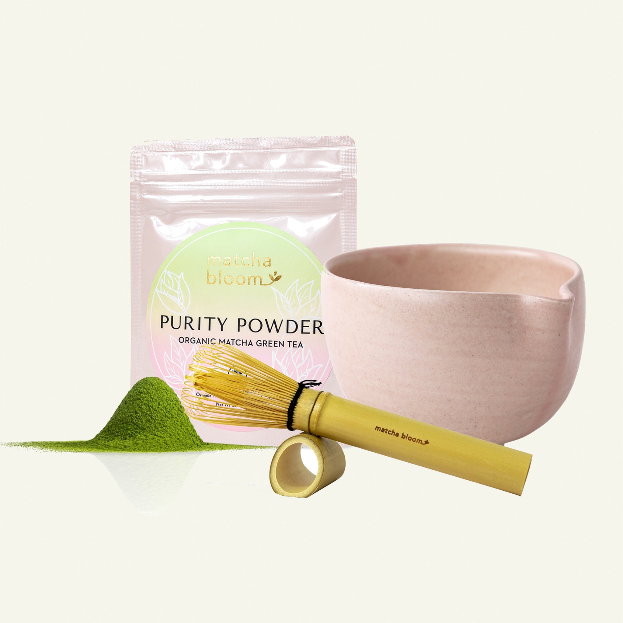 AT-HOME BUNDLE | Matcha Purity Powder, Matcha Bloom Mini Whisk, Matcha  Bloom Bowl